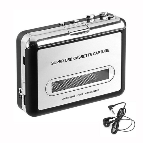 Cassette Player, Cassette Tape to MP3 CD Converter via USB, Portable Cassette Tape Converter Captures MP3 Audio Music, Compatible with Laptop and PC Cassette Player, Cassette Tape to MP3 CD Converter via USB, Portable Cassette Tape Converter Captures MP3 Audio Music, Compatible with Laptop and PC