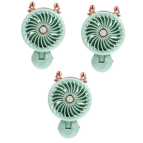 Zerodeko 3 Sets Mini Folding Fan Lightweight Fan Desk Fan Small Fan Handheld Portable Travel Fan Summer Mini Fan Handheld Fan Usb Fans Handheld Rechargeable Fan Student Pocket Table Fan