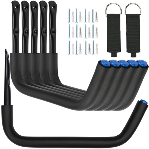 Locawaya Kayak Storage Rack Wall Mount, Garage Storage Hooks, Heavy Duty Garage Hangers for Hanging Canoe, Surfboard, Snowboard, Paddle Board, Ladders, Bikes, Tool Locawaya Kayak Storage Rack Wall Mount, Garage Storage Hooks, Heavy Duty Garage Hangers for Hanging Canoe, Surfboard, Snowboard, Paddle Board, Ladders, Bikes, Tool