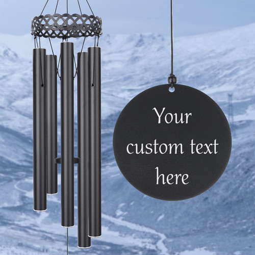 Personalized Memorial Wind Chimes, Personalized Sympathy Wind Chime for Loss of Love One, Personalized Wind Chimes for Loved One, Customized Chime with Name and Text Personalized Memorial Wind Chimes, Personalized Sympathy Wind Chime for Loss of Love One, Personalized Wind Chimes for Loved One, Customized Chime with Name and Text