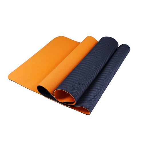 Yoga Mat Extra Thick Fitness & Workout Mat Non-slip Exercise Yoga Mat High Density Eco-Friendly TPE Pliates Mat with Carrying Strap 72"x 24"x 1/4" (Orange) Yoga Mat Extra Thick Fitness & Workout Mat Non-slip Exercise Yoga Mat High Density Eco-Friendly TPE Pliates Mat with Carrying Strap 72"x 24"x 1/4" (Orange)