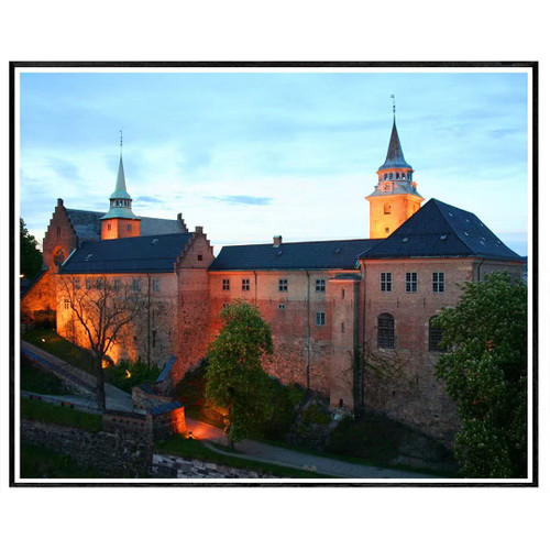 Norway Akershus Fortress Oslo Paint by Number Kits for Adults Kids Oil Painting Canvas Home Wall Decor Souvenir Gift 16x20inch