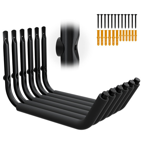 UNITEDPOWER Kayak Storage Racks, Arm Garage Hangers, Wall Mount Hooks for Canoe, Ladder, Bicycle, Folding Chairs, Surfboard, Snowboard, Hose and Tools
