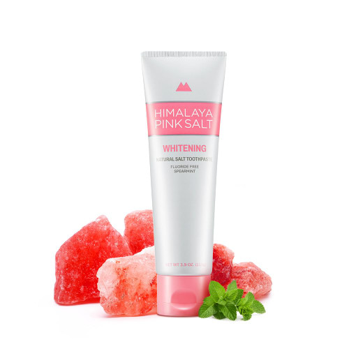 HIMALAYA PINKSALT Natural Whitening Toothpaste, 3.9 OZ - Valentines Day Gifts for Him I Fluoride Free Toothpaste I Natural Toothpaste for Teeth Whitening I Plaque Remover I Spearmint Flavor