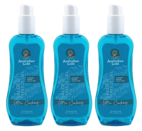 Australian Gold Aloe Freeze Spray Gel 8 Ounce (235ml) (3 Pack) Australian Gold Aloe Freeze Spray Gel 8 Ounce (235ml) (3 Pack)