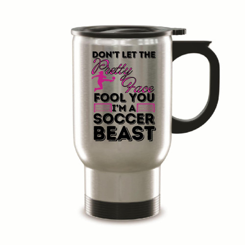 Cool Soccer Gift and Teen Girls Soccer Lover Player Sports Mug 14oz Steinless Steel Travel Mug Cool Soccer Gift and Teen Girls Soccer Lover Player Sports Mug 14oz Steinless Steel Travel Mug