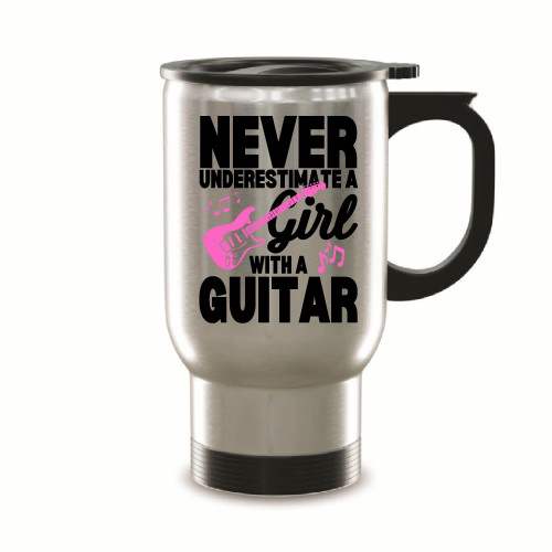 Gift for Music Enthusiasts and Guitar Fans Cool Girls Guitarist Acoustic Lover 14oz Steinless Steel Travel Mug Gift for Music Enthusiasts and Guitar Fans Cool Girls Guitarist Acoustic Lover 14oz Steinless Steel Travel Mug