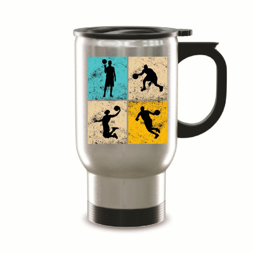 Sports Enthusiast Gift Basketball Dunking Mug for Basketball Fans 14oz Steinless Steel Travel Mug Sports Enthusiast Gift Basketball Dunking Mug for Basketball Fans 14oz Steinless Steel Travel Mug