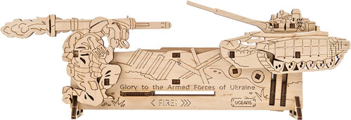 UGEARS Fire and Forget 3D Wooden Puzzle - Wooden Mechanical Model Kit to Build