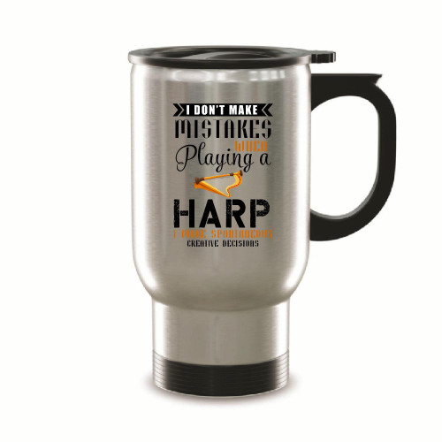 Humorous Sarcasm Gifts for Harp Instrument Players Music Lovers 14oz Steinless Steel Travel Mug Humorous Sarcasm Gifts for Harp Instrument Players Music Lovers 14oz Steinless Steel Travel Mug