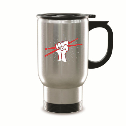 Drum Hand sign rock Drumstick for Musician Drummer Rock Lovers Music Lover 14oz Steinless Steel Travel Mug Drum Hand sign rock Drumstick for Musician Drummer Rock Lovers Music Lover 14oz Steinless Steel Travel Mug