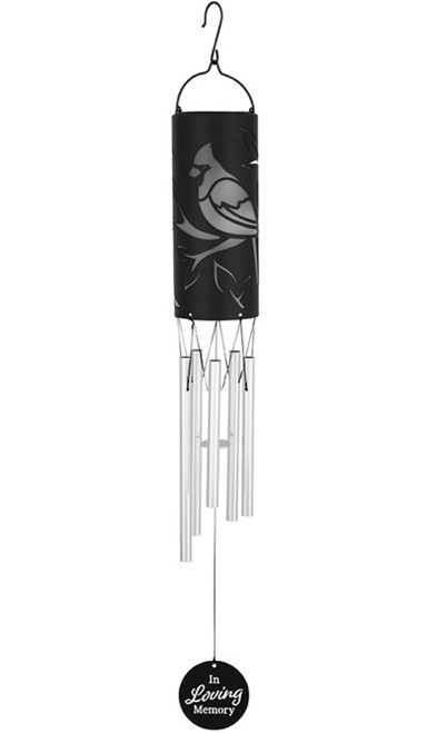 in Loving Memory Solar Cylinder Wind Chime