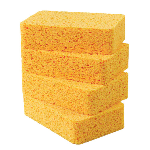 4PCS Extra Thick Sponges, Large Sponges, Kitchen Sponges, Cellulose Sponges, Dish Washing Sponges, Cleaning Sponges, Commercial Sponges, Car Washing Sponges, Boat Bail Sponges (Original)