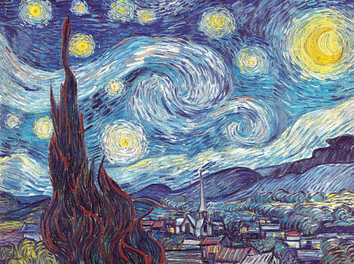 Pintoo Jigsaw Puzzles 1200 Piece for Adults - Vincent Van Gogh - The Starry Night, June 1889 Beautiful Plastic Puzzle for Home Decor Zero Dust Easy Storage [H2147]