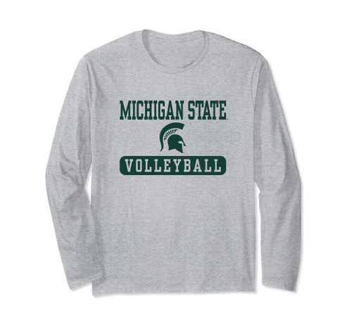 Michigan State Spartans Volleyball Logo Officially Licensed Long Sleeve T-Shirt Michigan State Spartans Volleyball Logo Officially Licensed Long Sleeve T-Shirt