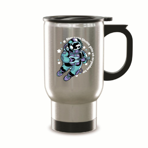 Unique Gift Idea Featuring Astronaut Playing Ukelele Perfect Present for Music Lovers 14oz Steinless Steel Travel Mug Unique Gift Idea Featuring Astronaut Playing Ukelele Perfect Present for Music Lovers 14oz Steinless Steel Travel Mug