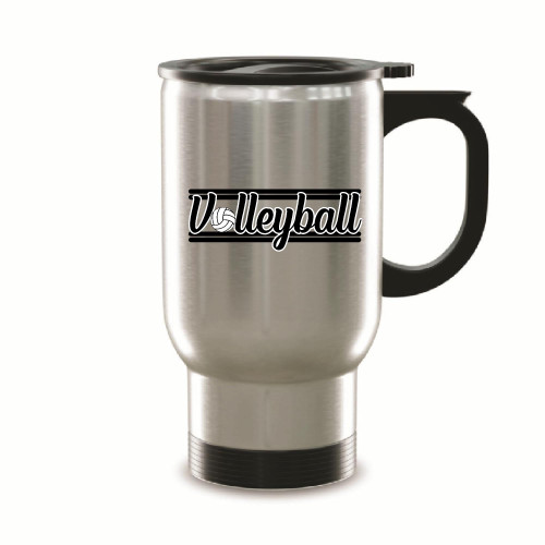 Volleyball Gift Design Girls Women 14oz Steinless Steel Travel Mug