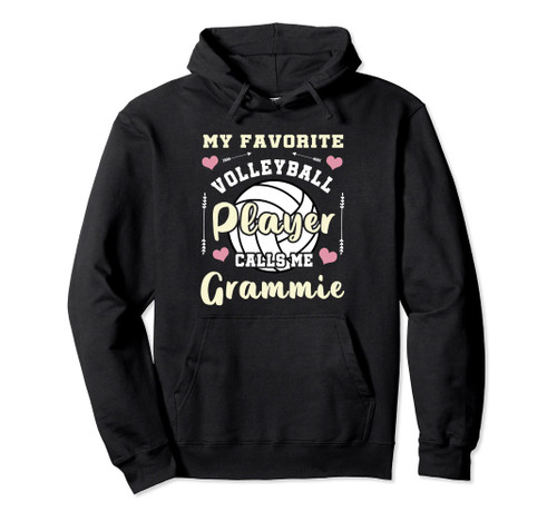 My Favorite Volleyball Player Calls Me Grammie Pullover Hoodie My Favorite Volleyball Player Calls Me Grammie Pullover Hoodie