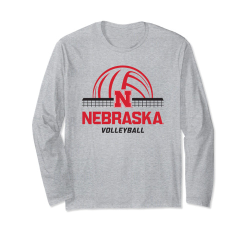 Nebraska Cornhuskers Volleyball Smash Officially Licensed Long Sleeve T-Shirt Nebraska Cornhuskers Volleyball Smash Officially Licensed Long Sleeve T-Shirt