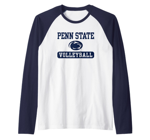 Penn State Nittany Lions Volleyball Officially Licensed Raglan Baseball Tee