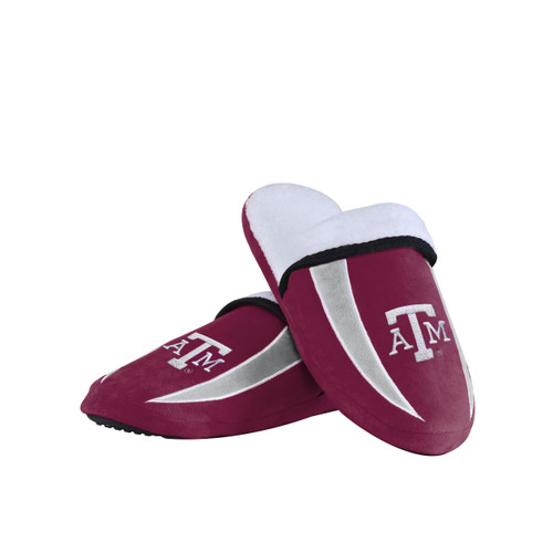 FOCO Texas A&M Aggies NCAA Mens Sherpa Slide Slippers - XL