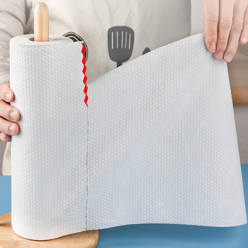 CLOUDROL Disposable Cleaning Cloths, Rolls of Kitchen Wipes, Reusable Household Cleaning Cloths - Kitchen Cleaning Towels (5 tubes, 250 sheets), Perfect for Wiping Away Grease