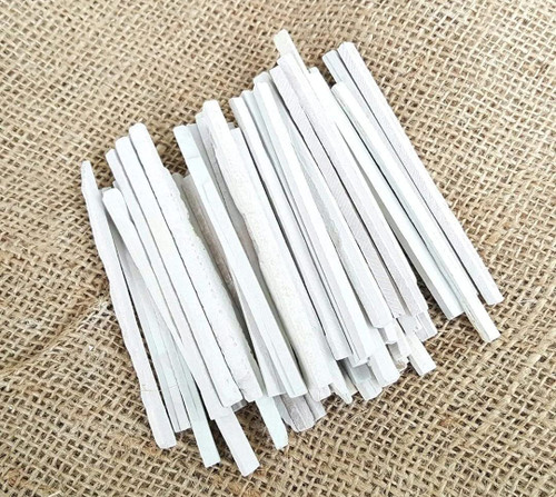 4OUR FAITH Edible Slate Pencils/Slate Bars White Pencils/Natural Limestone Slate Chalk Pencils/Earthy Goodies Edible Thin Slate Chalk Pencils (Pack Of 100) (650 grms)