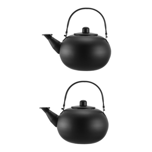 Abaodam 2pcs Pot Stove Whistling Tea Kettle Camping Kettle Coffee Tea Kettle Gas Kettle Tea Maker with Infuser Teakettle with Infuser Boil Water Kettle Make Tea Metal Honk Stainless Steel