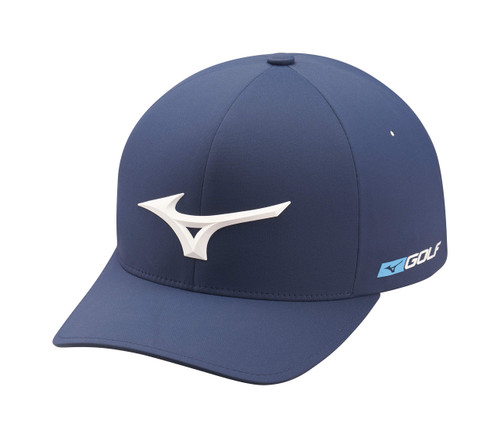 Mizuno Tour Delta Fitted Hat| Unisex Adult Cap | NAVY | S-M