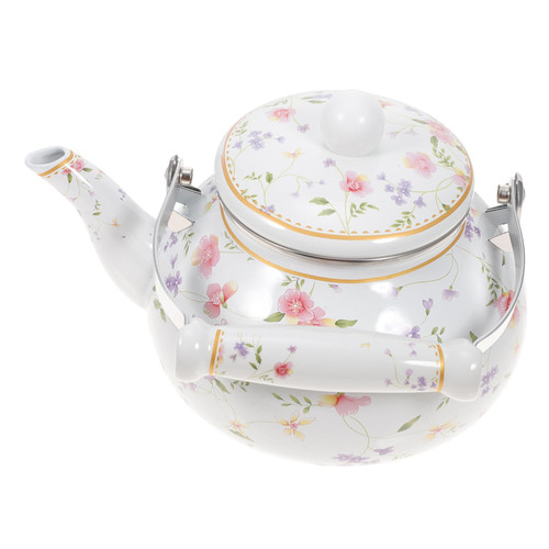 MAGICLULU Ceramic Kettle Enamel Teapot Tea Heating Kettle Whistling Teakettle Kettle Stovetop Hotel Tea Kettle Enamelware Tea Enamel Kettle