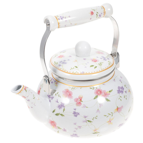 FELTECHELECTR Enamel Teapot Warmer Coffee Enamel Tea Kettle Tea Kettles Teapot for Stovetop Small Tea Kettle for Stove Top Japanese Teapot Ceramic Small Tea Pot Practical Teapot Fancy Ceramics