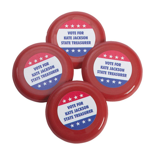 Fun Express Patriotic Mini Flying Disc (6dz) for Fourth of July - Flying Discs & Kites - 72 Pieces