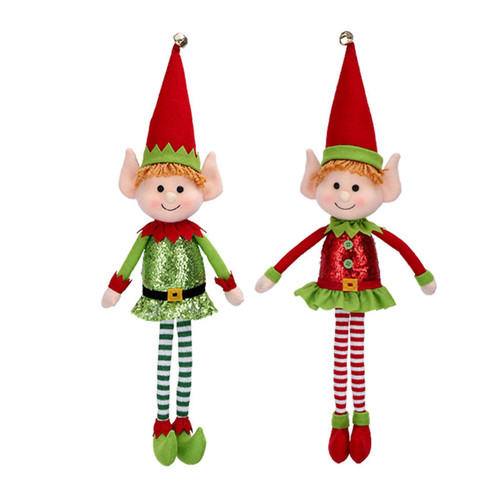Plush Christmas Elves | Plush Doll with Santa Hat Christmas Doll of Elf, Christmas Winter Holiday Party Festive Decor and Gift Exchange Plush Christmas Elves | Plush Doll with Santa Hat Christmas Doll of Elf, Christmas Winter Holiday Party Festive Decor and Gift Exchange