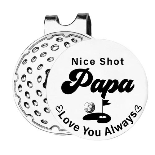 JOWMIJ Funny Golf Gifts for Papa, Papa Golf Ball Marker Gifts, Papa Golf Ball Marker Magnetic Hat Clip, Golf Accessories Gift for Grandpa Grandfather Poppy JOWMIJ Funny Golf Gifts for Papa, Papa Golf Ball Marker Gifts, Papa Golf Ball Marker Magnetic Hat Clip, Golf Accessories Gift for Grandpa Grandfather Poppy