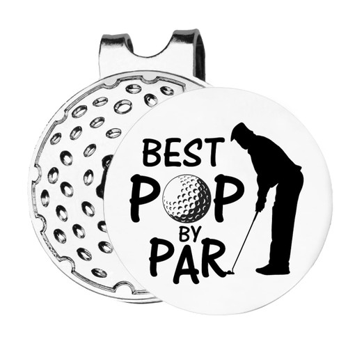 JOWMIJ Pop Gifts, Golf Gifts for Pop, Best Pop Golf Ball Marker Gifts, Pop Golf Ball Marker Magnetic Hat Clip, Novelty Golf Gifts for Grandpa Papa Poppy, Pop Gift for Birthday Christmas Father's Day