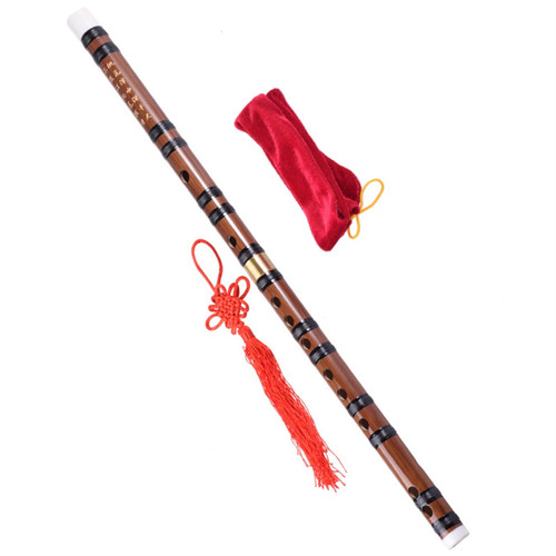 Beginner Practice Of Kuzhu Student Bamboo Flute, Brass National Instrument Beginners Bamboo Flute (Color : G)