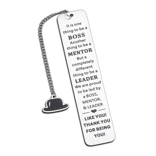 Boss Mentor Leader Appreciation Gifts for Women Bookmark Gifts Bosses Day Leadership Presents for Mentor Best Friends New Job Promotion Gift from Coworker Employee Birthday Retirement Christmas