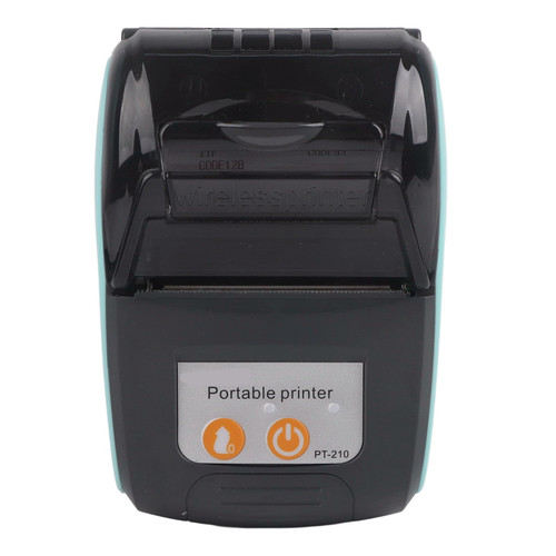 Thermal Receipt Printer, Wireless Portable Label Printer, Bluetooth Thermal Bill Printer 58 mm, Directly Heated Type Printers, for Android/for iOS/for Windows (US Blue)