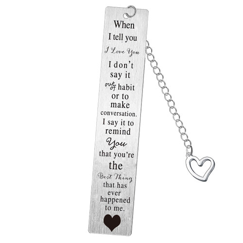 I Love You Gifts Bookmark for Husband Wife Anniversary Present for Boyfriend Girlfriend Birthday Christmas Valentine Gifts Bookmark for Men Women Couple Bookmark for Him Her. I Love You Gifts Bookmark for Husband Wife Anniversary Present for Boyfriend Girlfriend Birthday Christmas Valentine Gifts Bookmark for Men Women Couple Bookmark for Him Her.