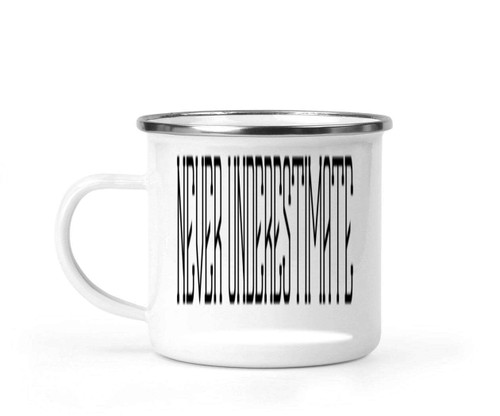 Funny Father's Day Gift, Birthday Present for a Dad - Harmonica Player - '' 12 Oz White Stainless Steel Camping Mug