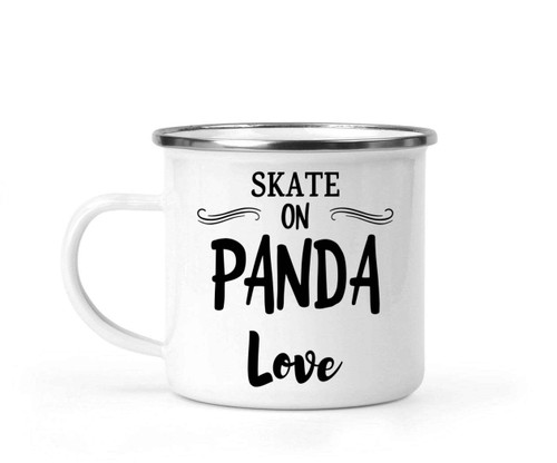 Skateboarding Gifts for Skateboard Lovers, Christmas Gift for Brother - the Skateboarding Panda Quote on 12 Oz White Stainless Steel Camping Mug Skateboarding Gifts for Skateboard Lovers, Christmas Gift for Brother - the Skateboarding Panda Quote on 12 Oz White Stainless Steel Camping Mug