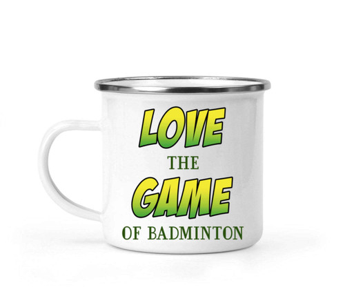 Sports Lover Gift for Brother - Colorful Badminton Shuttlecock - Encouragement & Support Quote - 12 Oz White Stainless Steel Camping Mug Sports Lover Gift for Brother - Colorful Badminton Shuttlecock - Encouragement & Support Quote - 12 Oz White Stainless Steel Camping Mug