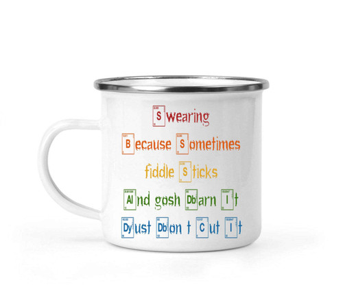 Swearing Appreciation Gifts for Sarcastic & Joke Fans - for Anniversaries - Funny Joke Quote 12 Oz White Stainless Steel Camping Mug Swearing Appreciation Gifts for Sarcastic & Joke Fans - for Anniversaries - Funny Joke Quote 12 Oz White Stainless Steel Camping Mug