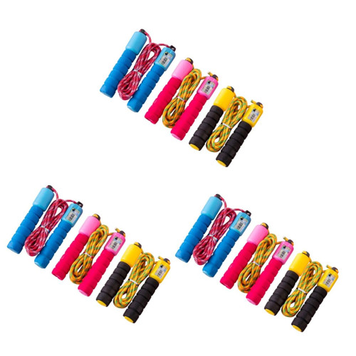 CLISPEED 9 Pcs Skipping Rope for Game Eletronic Jump Rope Speed Jump Rope Weighted Jump Rope Jump Rope Jump Rope for Children Speed Rope Electronic Counting Skipping Rope Fitness