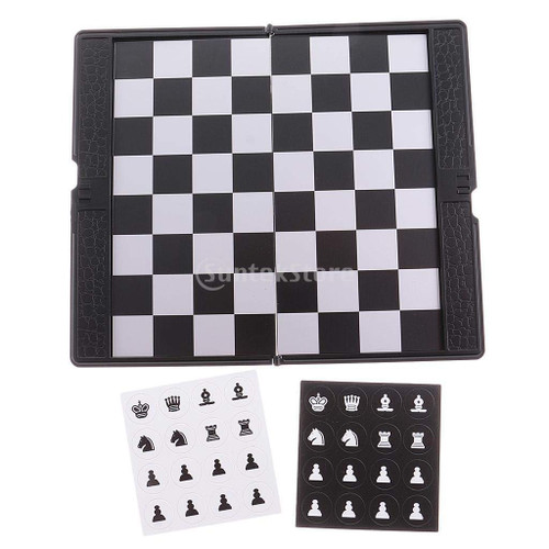 LYLY Chess Set Foldable Mini Magnetic Chess Portable Wallet Pocket Chess Board Games Chess Game Board Set