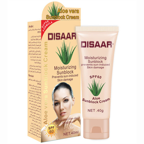 DISAAR BEAUTY Sunblock Cream Refreshing Sunscreen Face Neck Arms Skin Damage SPF 60/90 PA++ UVA/UVB Protection 40ml/1.35fl.oz (SPF 60 Aloe Vera Sunblock Cream) DISAAR BEAUTY Sunblock Cream Refreshing Sunscreen Face Neck Arms Skin Damage SPF 60/90 PA++ UVA/UVB Protection 40ml/1.35fl.oz (SPF 60 Aloe Vera Sunblock Cream)