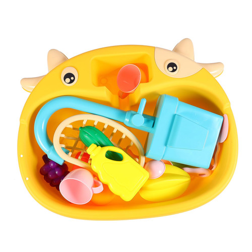 ERINGOGO 2 Sets Dishwasher Toys Educational Electric Toy Pretend Kitchen Toy Kids Pretend Toy Dish-Washing Toy Play House Toy Kitchen Pretend Toy Plastic Sink Child Puzzle