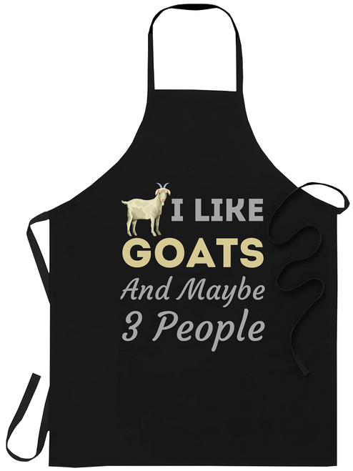 Farmer Farming Apron - i like goats goat animal farm farmer farming pet horns Cooking Aprons Kitchen Decor