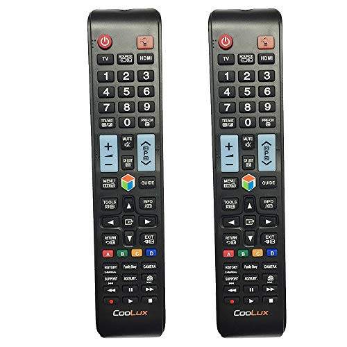 Coolux Universal Remote Control for All Samsung LCD LED HDTV 3D Smart TVs 2 Remote in Packing (Two)