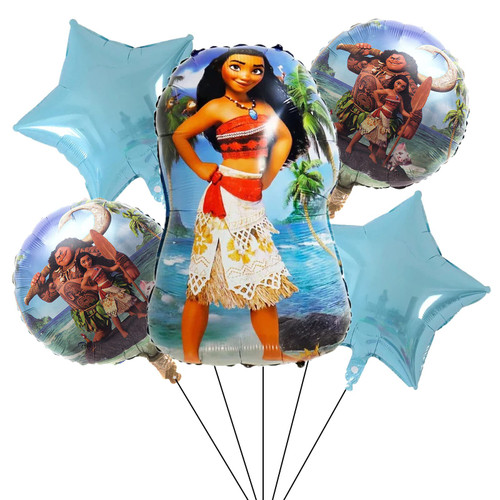 ALLPICK Moana Foil Balloons Party Supplier Moana Balloons for Kids Kids Birthday Baby Shower Moana Themd Party Decorations